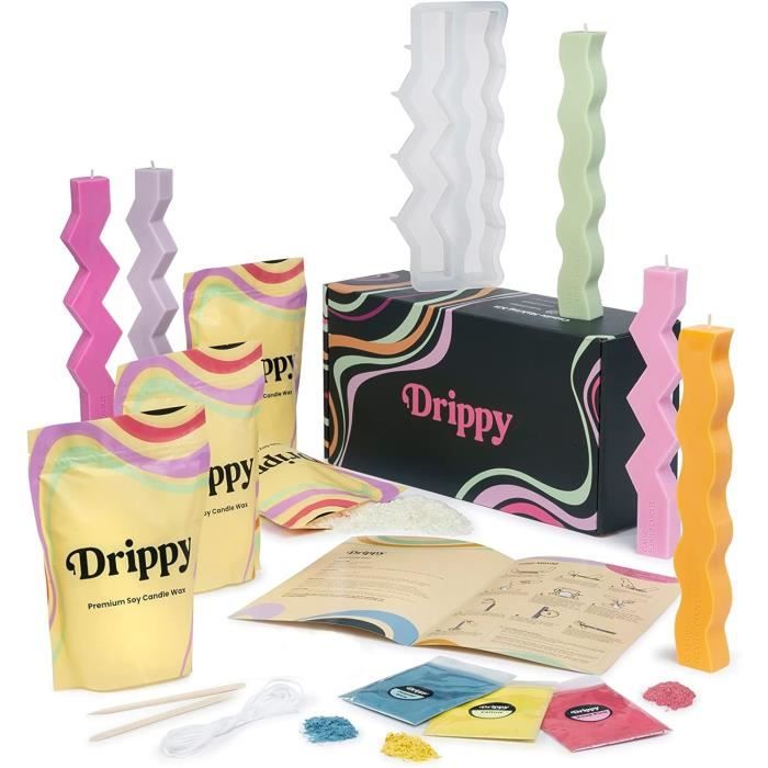 Kit Fabrication De Bougies Pour Débutants - Fondeur De Cire 1,5L, 450W, Thermomètre, Mèches, Accessoires