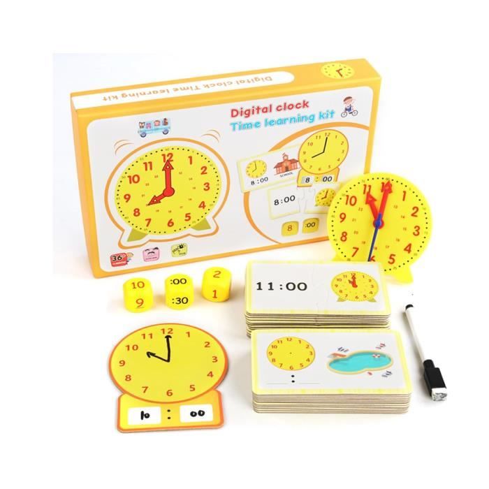 dapprentissage Horloge dapprentissage de Démonstration Cadrans D’Horloge pour Les Élèves Learning Resources Kit Dactivités pour
