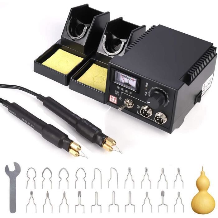 machine de pyrographie multifonction kit de pyrogravure sur bois station de bruleur a bois 60w 220v kit de pyrogravure pour artisan cdiscount maison