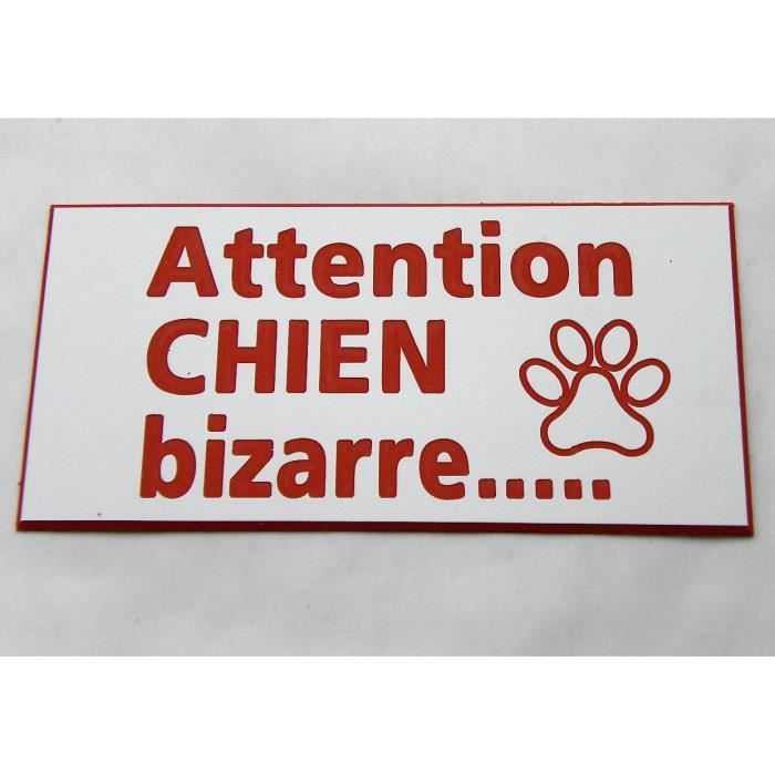 plaque gravée ATTENTION AUX CHIENS FT 150 X 75 MM