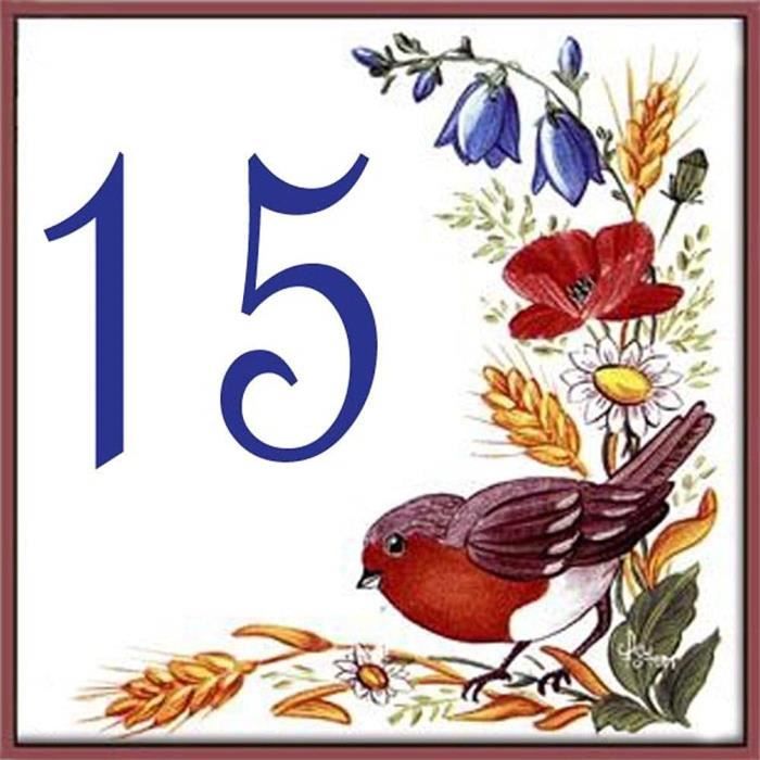 Plaque Numéro De Rue Personnalisé Au Choix U2013 Carreau De