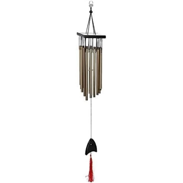 CARILLON A VENT,Owl--Carillon à vent en bois peint, Style National