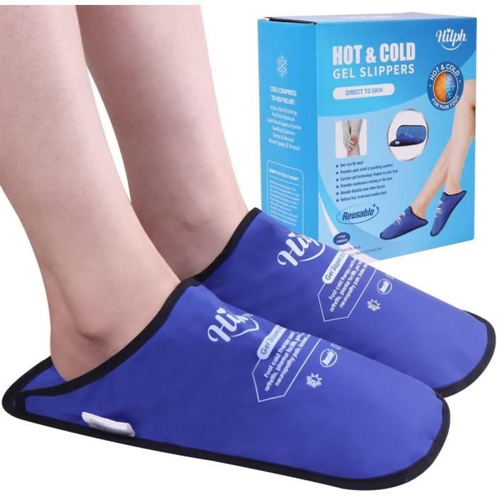 Hilph Poche De Glace Pour Poignet, Poches De Glace Réutilisables En Gel Pour Les Mains, Enveloppe De Glace Pour Blessures à La Main, Gonflements, Ecchymoses, Entorses Et Arthrite-Bleu