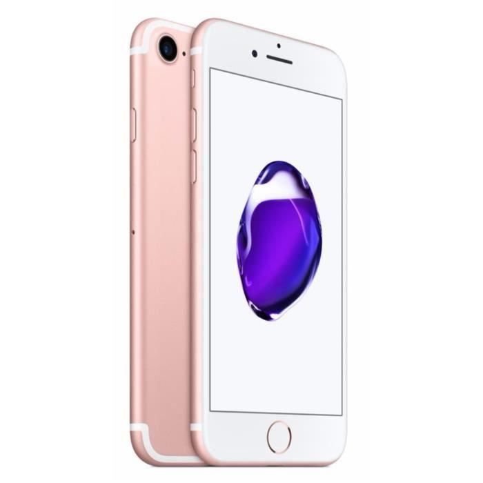 Vente Téléphone portable iPhone 7 32 Go Or Rose Reconditionné - Etat Correct pas cher Vente Téléphone portable iPhone 7 32 Go Or Rose Reconditionné - Etat Correct pas cher