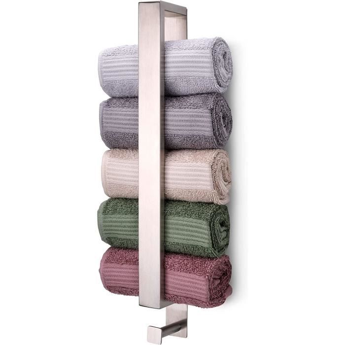 Crochet Porte Serviette Salle de Bain Sans Percer 4 pièces