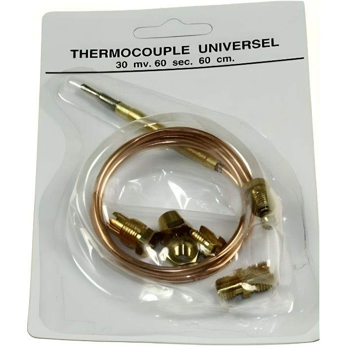 7500154. THERMOCOUPLE UNIVERSEL 600 MM - Cdiscount Electroménager
