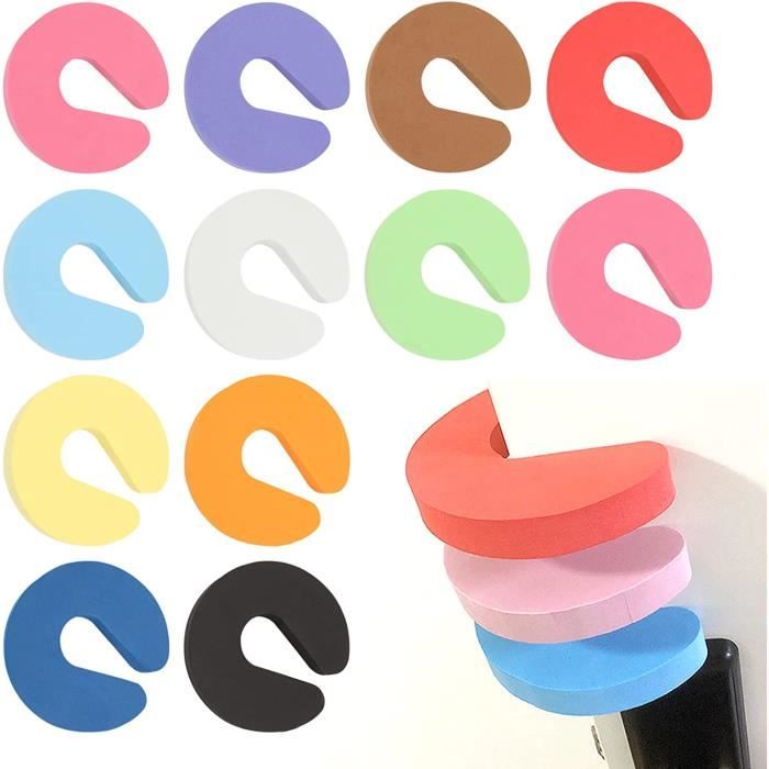 12 Pcs Bloque Porte Anti Pincement Protège Doigt BloquePortes et