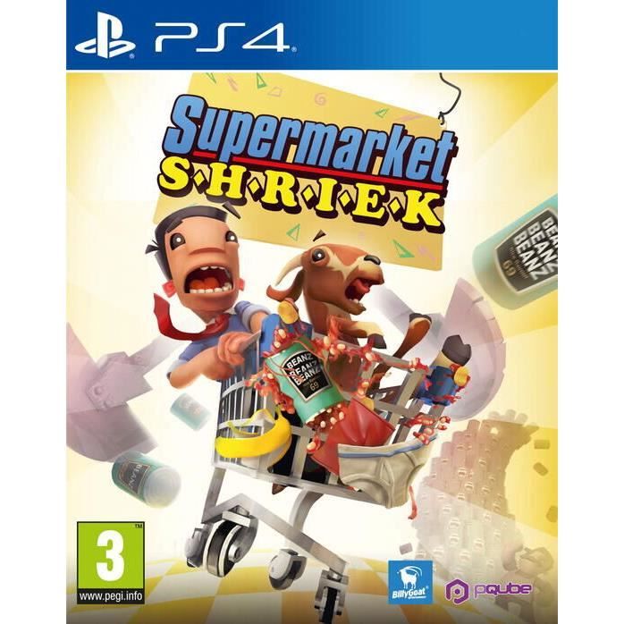 Jeu vidéo - Supermarket Shriek - PS4 - Course amusante - 1 à 2 joueurs - Edition Standard