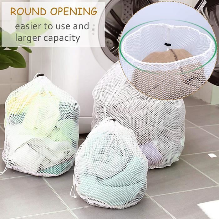 Accessoire Entretien Textile Sacs Lavage Chaussures Teletrogy - Lot De 2 | Machine à Laver | Nettoyage 360° | Réutilisables Sacs Reutilisables Chaussures