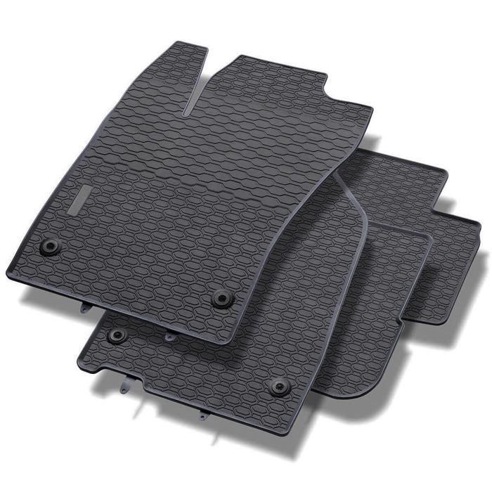 Tapis de sol caoutchouc sur mesure pour Fiat Tipo 2016 Noir 4 pcs