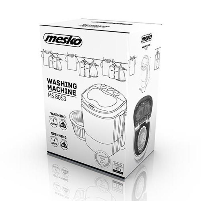 Machine à laver - Mesko - MS 8053 - 400W - Capacité 3kg - Essorage 300tr/min