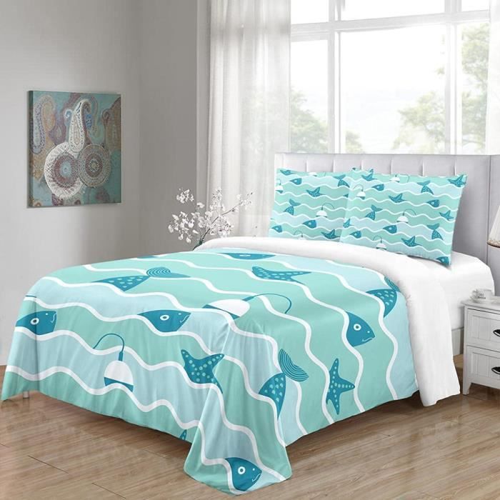 Housse De Couette poisson De Dessin Animé avec Housse De Couette Et
