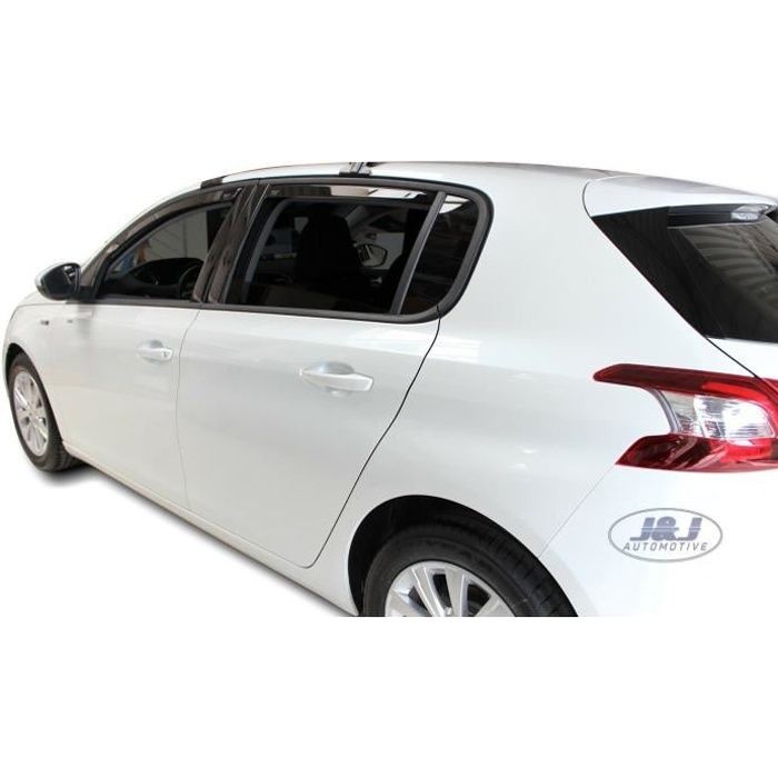 Déflecteurs D'air HEKO Pour Peugeot Partner (2008-2018) - 2 Portes - 2 Pièces - Noir