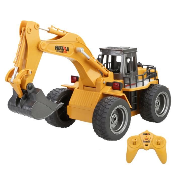 Camion Pelle Télécommandé Malloy 2.4G - Chenilles Métal, 1:20, Pour Enfants, Noir Et Jaune