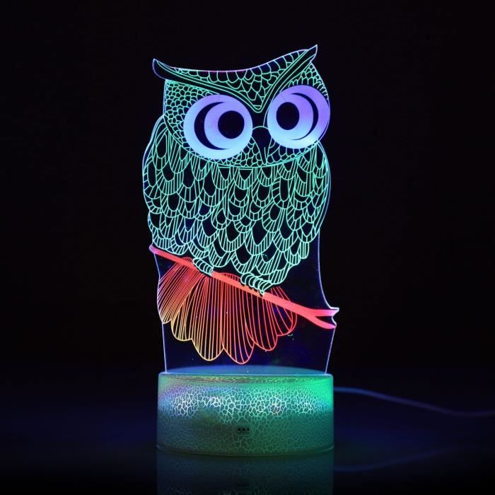 3D Lampe Illusion - Veilleuse LED Multicolore - Lampe Gaming avec  Télécommande - Lumière d'ambiance Décorative pour Enfants, G[61] -  Cdiscount Puériculture & Eveil bébé
