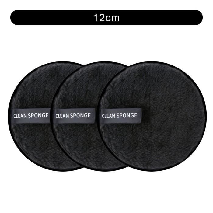3 pièces 04-Tampons De Coton Lavables En Microfibre Pour Le Visage