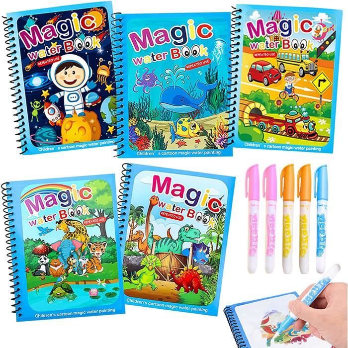 ZHU Enfants Magic Water Doodle Book réutilisable pliable painting set