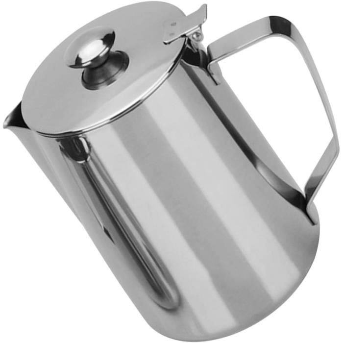 Réchaud En Acier Inox 304 De 450 Ml - Chauffe-lait, Sirop, Chocolat, Fond à Induction, Manche En Bois