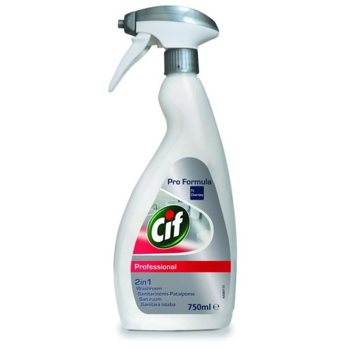 Nettoyant salle de bains - CIF - Professional - 750 ml - Pulvérisateur - Lavabos et baignoires