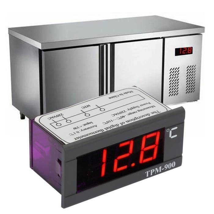 Termostato Digitale TPM-900 220V - Controller Temperatura Con Sensore E Display LED