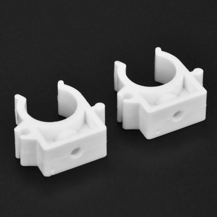 Lot De 4 Colliers De Serrage En Plastique Blanc Pour Tuyaux De 48 à