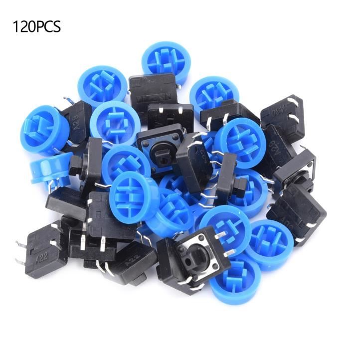 5 Boutons-poussoirs Ronds LED 60mm – Arcade, Jeu Vidéo, 5 Couleurs, Compatible Manette, Nylon Durable, 12V DC