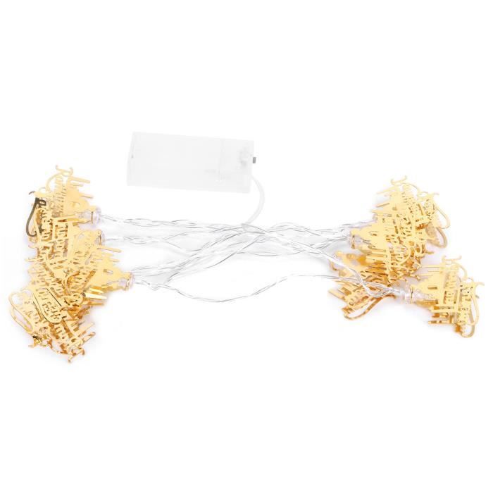 Guirlande Lumineuse Pompons Animaux Forêt – 1,65 M, 10 LED – Fonctionne Sur Piles – Décoration Chambre Enfant, Fête, Anniversaire - 2