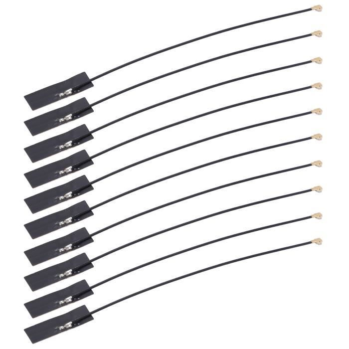 Antenne PCB pour ordinateur portable, antenne WiFi interne double bande sans oxygène câble RG1.13 pour surveillance sans fil