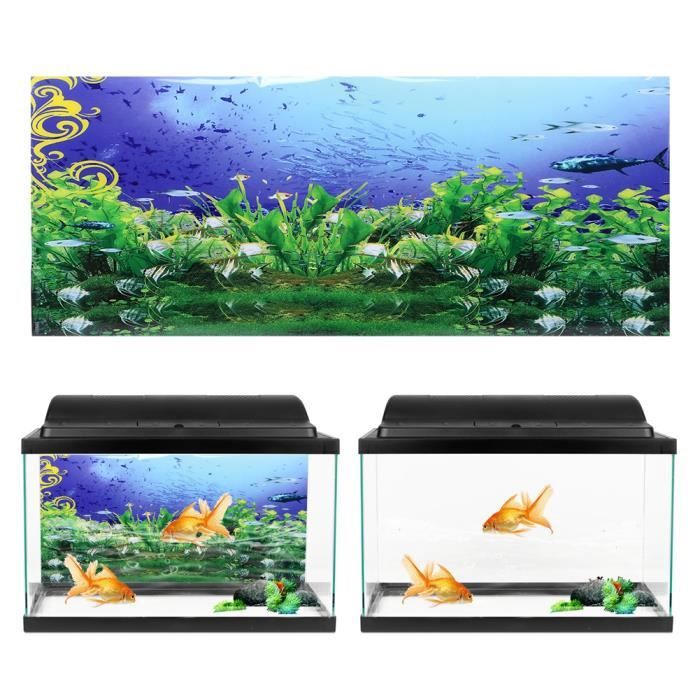 Meilleurs prix pour Affiche de fond peinture décorative PVC autocollant paysage Image pour aquarium Fish Tank (122 * 50cm)