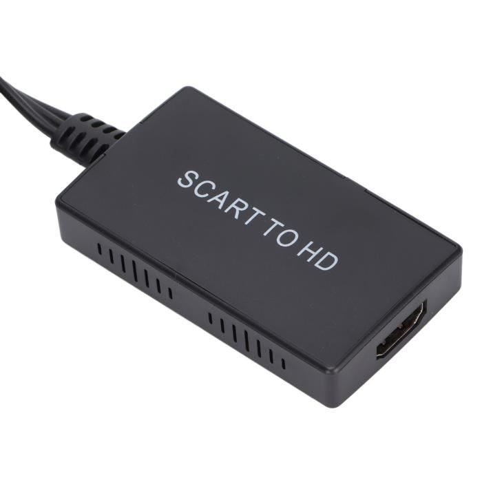 Neoteck Convertisseur Scart vers HDMI 1080P Vidéo Audio Adaptateur Péritel vers HDMI Up Scaler HDMI pour Smartphone Box Décodeur STB PS3 PS4 Sky HDTV Lecteur DVD Blu-Ray