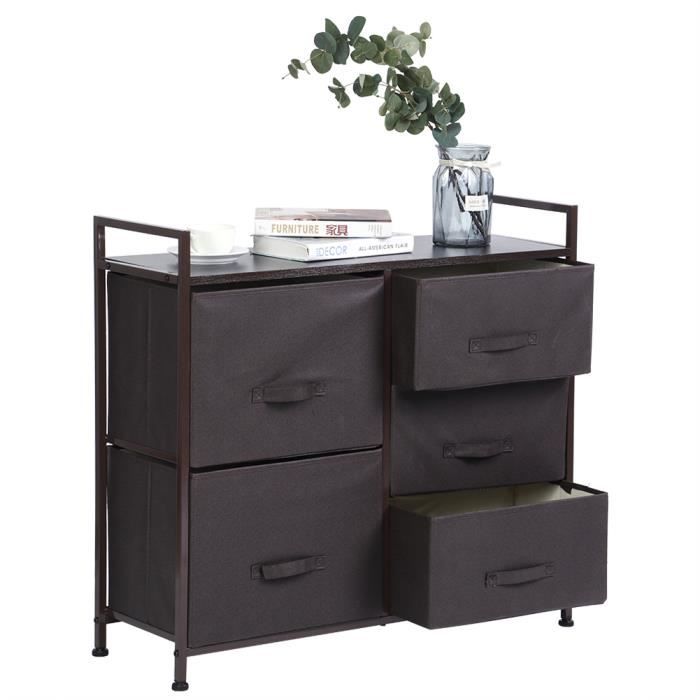 Fdit armoire de rangement Ménage moderne 5 tiroirs rangement rack armoire organisateur pour