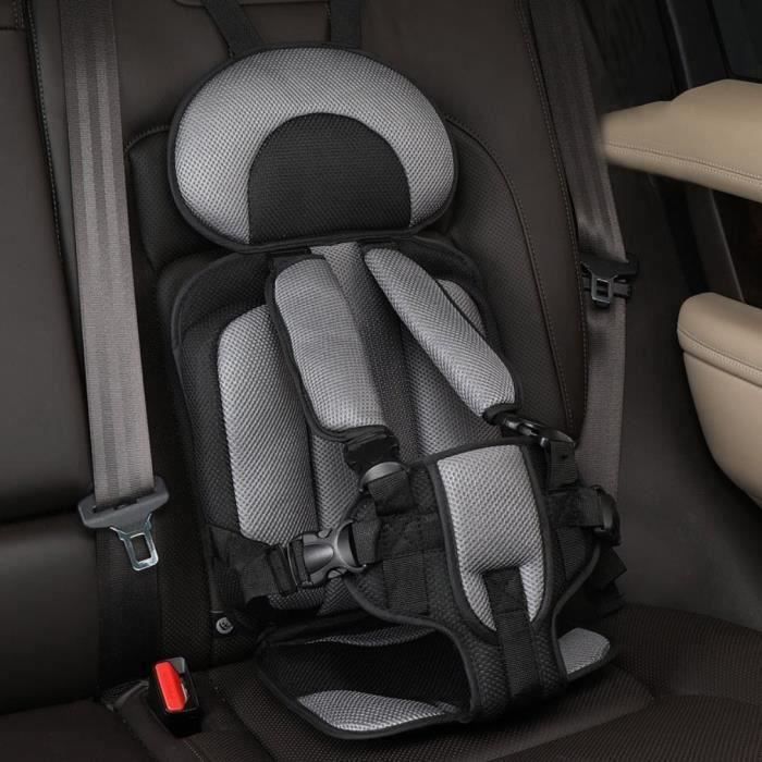XiaoLD-Sièges de sécurité Siège auto pour enfants de 9 mois à 12 ans gris