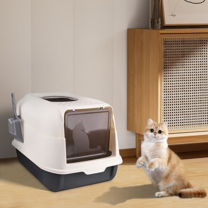 Meilleurs prix pour Bac à litière pour chat - YIPEEMA - type tiroir - noir - 36*51*34cm