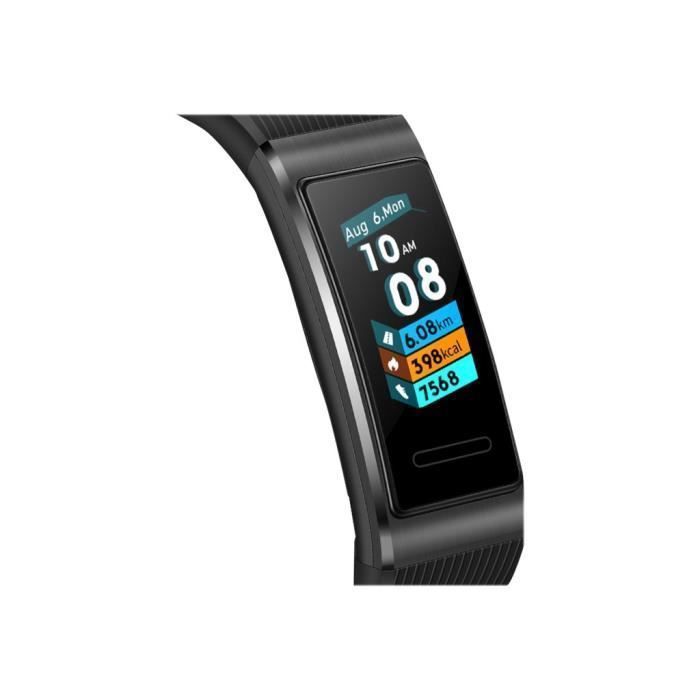 Bracelet connecté Huawei Band 3 Pro Noir avec suivi d'activités et capteur de fréquence cardiaque