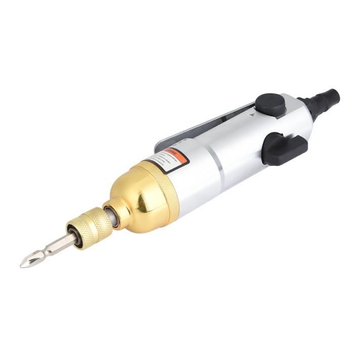 HURRISE tournevis pneumatique 1/4 po Tournevis pneumatique à tige droite de 1/4 pouces, en