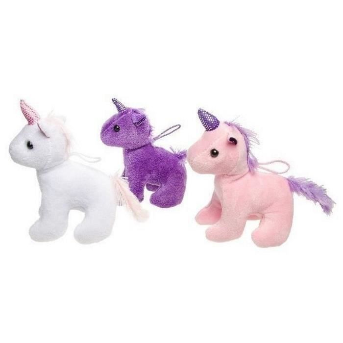 1 Petite Peluche Licorne 12 X 13 Cm Paillette Doudou Jouet Achat