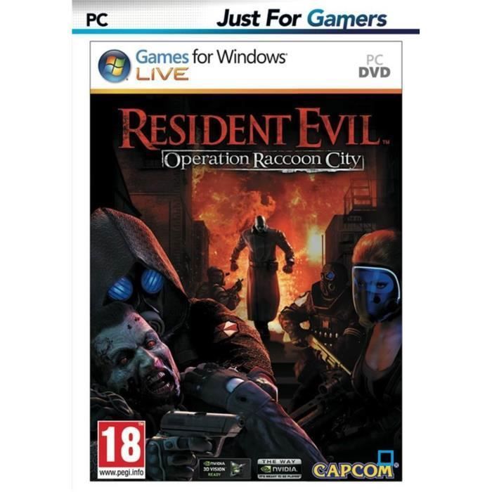 Jeu Vidéo - Just For Games - Resident Evil Operation Raccoon City - Action - Multijoueur - PC