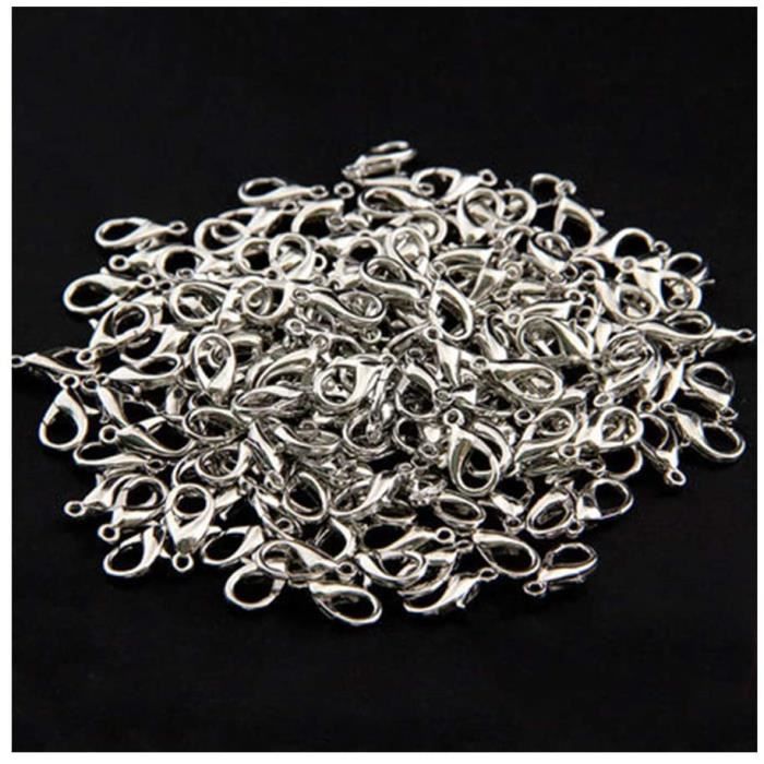 Fermoirs Pour Bijoux PH PandaHall 50pcs Fermoirs à Griffes De Homard En Forme De Cœur Avec Fermoir Pour Bracelet