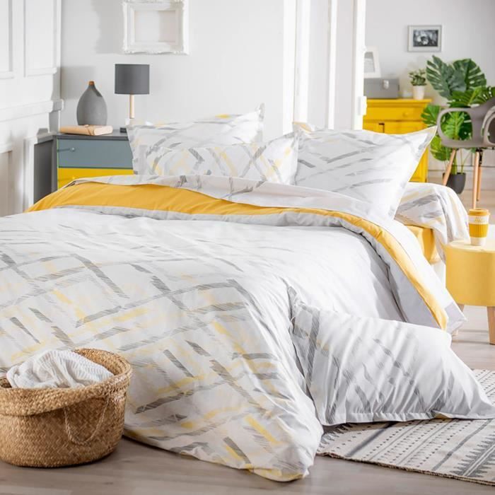 Linnea Housse de Couette 300x240 cm 100/% Coton Malice
