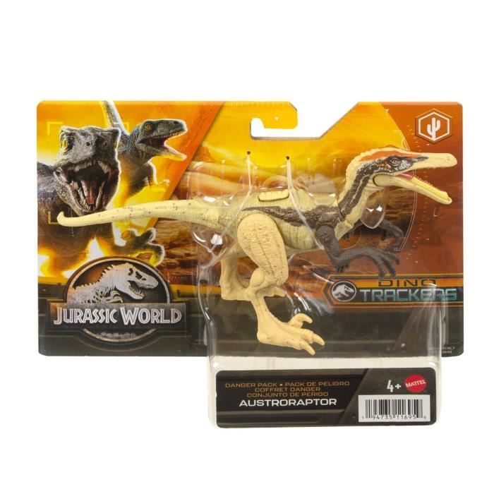 Jurassic World Danger Pack HLN50 Figurine articulée de Dinosaure Personnage Austroraptor