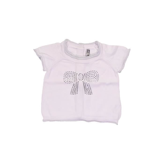 Pull Bebe Fille Tape A L Oeil 3 Mois Blanc Ete Blanc Cdiscount Pret A Porter