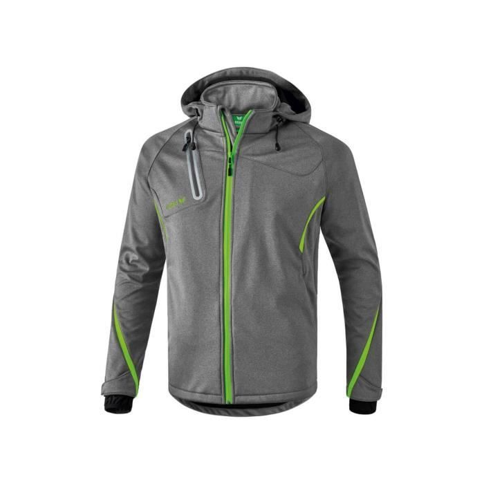 Veste softshell - ERIMA - Fonction - Imperméable 5 000 mm - Respirant 3 000 g/m²/24h - Randonnée