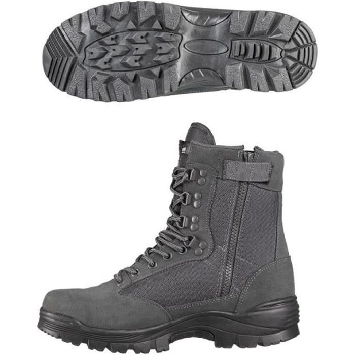 Rangers Chaussures Tactical Zip Urban Grey Miltec Gris