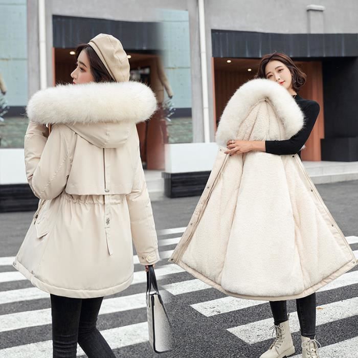 Manteau avec 2025 fourrure femme