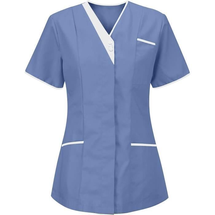 CHEMISE - CHEMISETTE 2023 Blouse Médicale Femme,Blouse de Travail