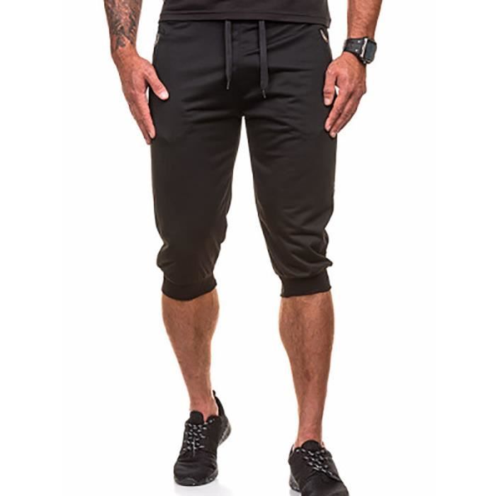 Bermuda Pantacourt Homme Mode Vetement Simple Homme