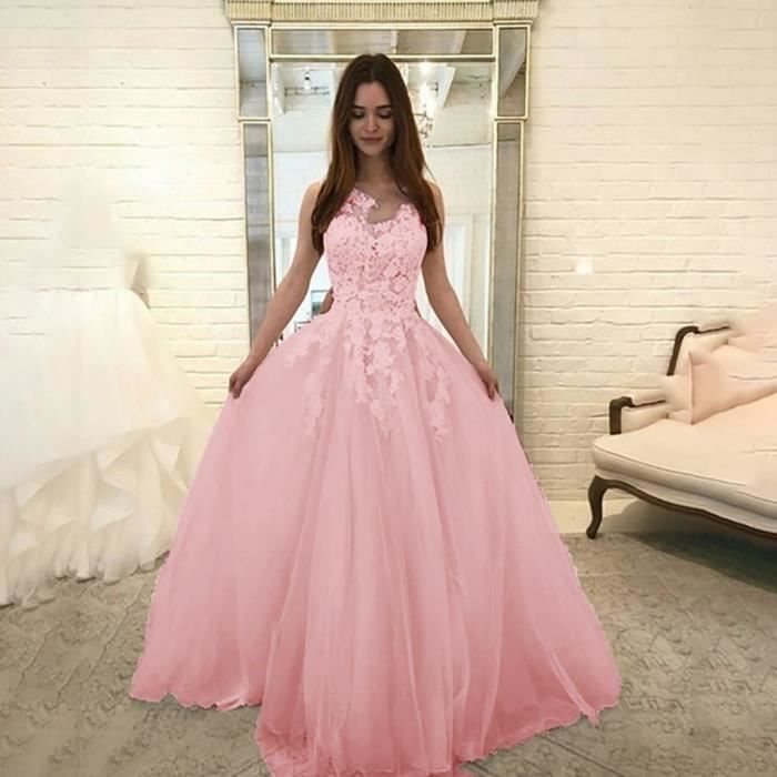 Robe rose poudrée mariage clearance