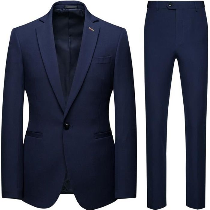 Veste de costume bleu marine homme clearance