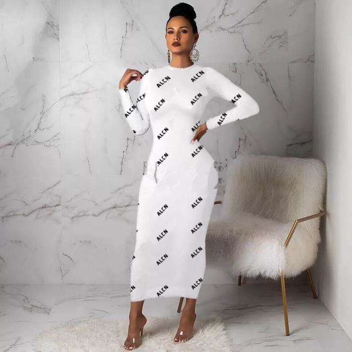Robe VAZN robe l g re pour femme 2 couleurs longueur cheville