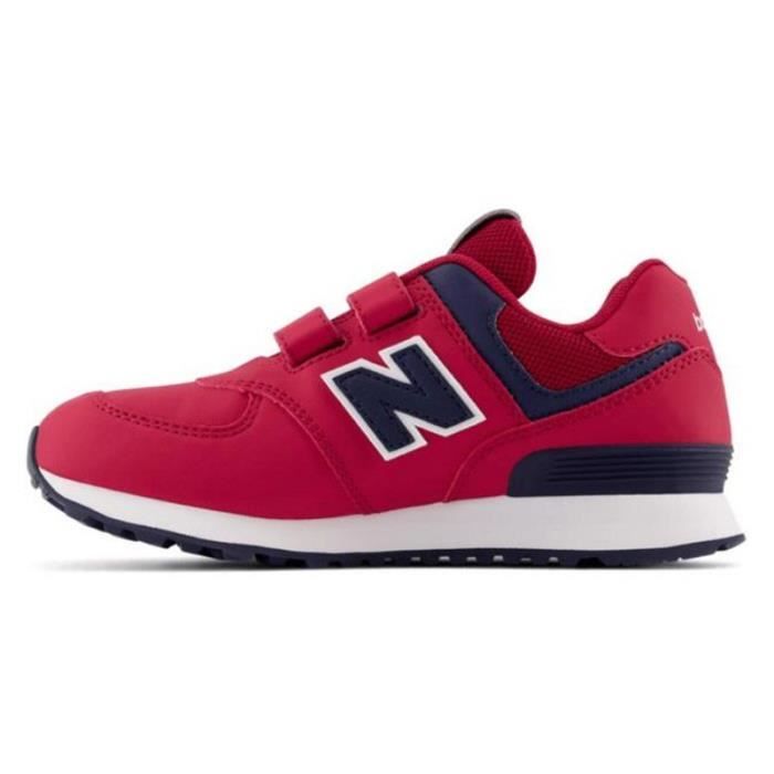 Basket New Balance 574 Hook and Loop Junior - Rouge - Scratch - Enfant